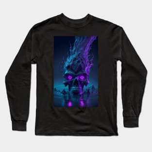 Surreal Mystic Skull Long Sleeve T-Shirt